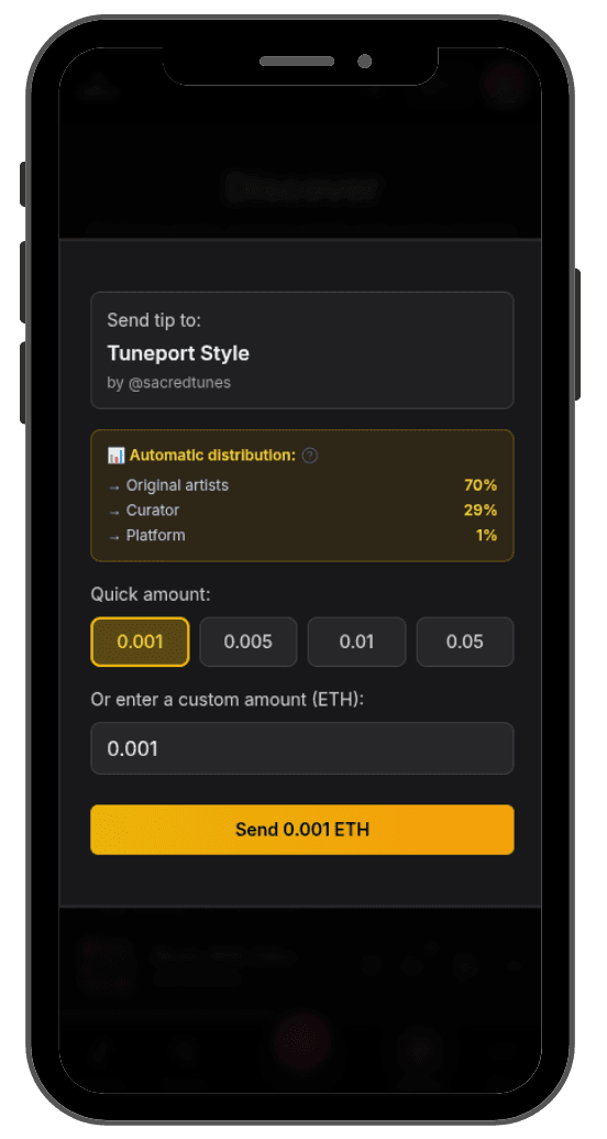 Tuneport - Playlist earnings